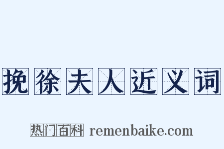 挽徐夫人近义词是什么意思的图片